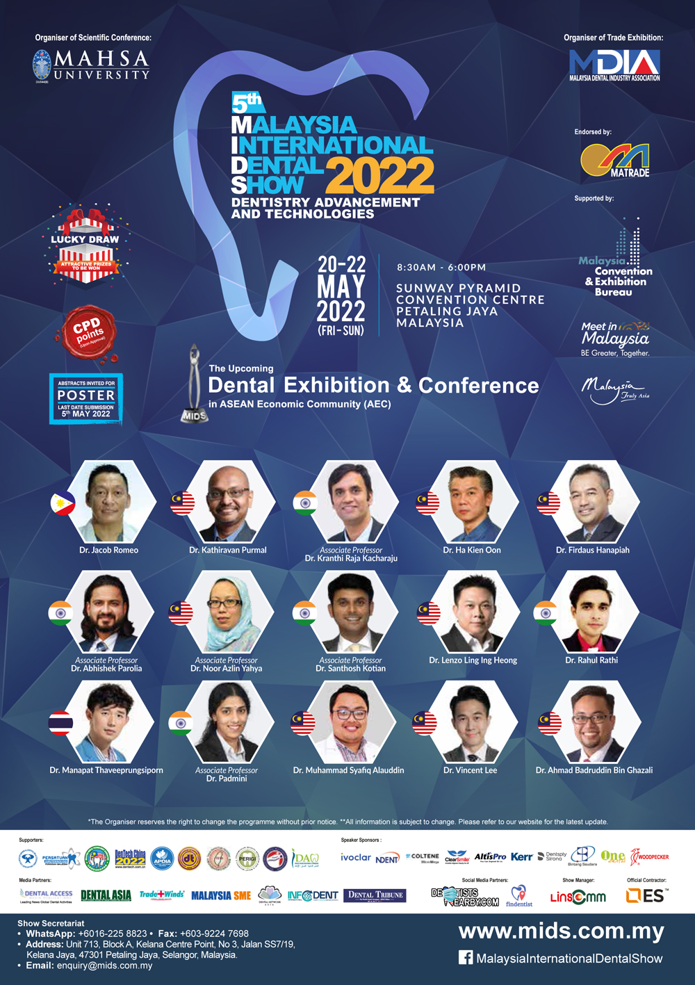 Speaker Brochure Malaysia International Dental Show (MIDS) 2022